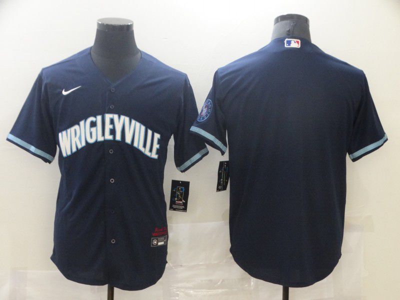 Men Chicago Cubs Blank City Edition blue Game Nike 2021 MLB Jersey->minnesota vikings->NFL Jersey